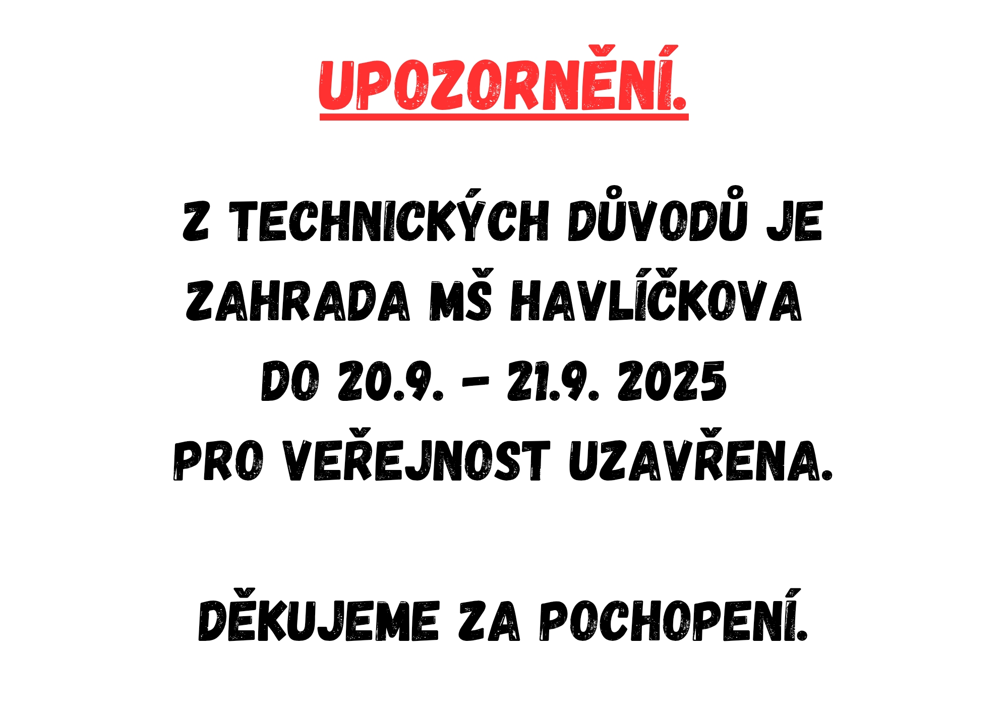 Uzavření ŠZ